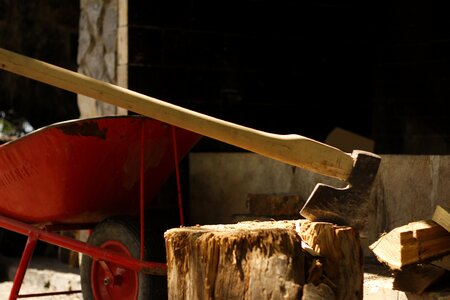 Equipment lumberjack hand photo