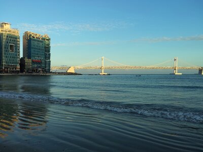 Beach bridge busan