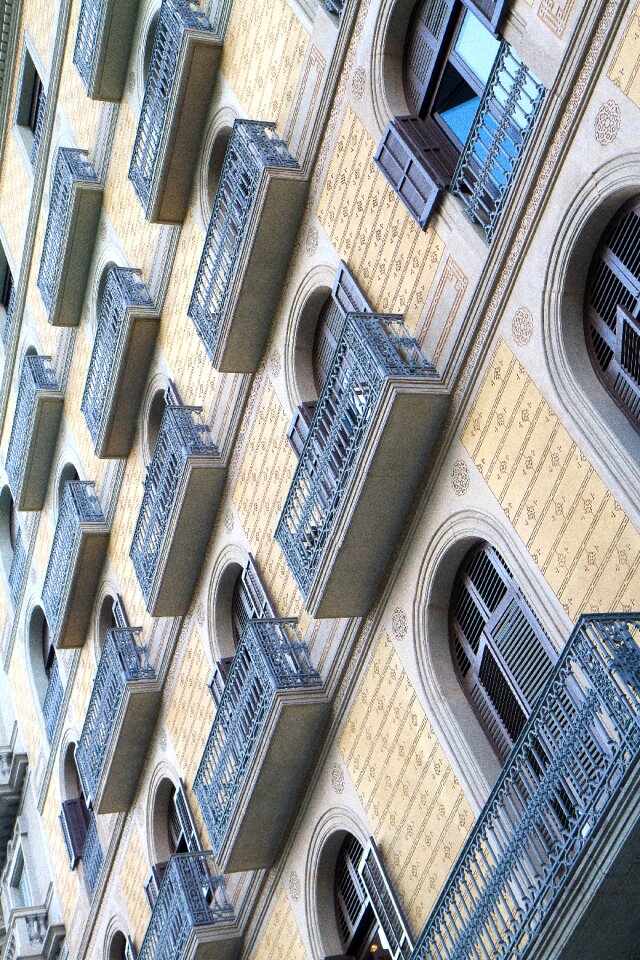 Balconies graphics city