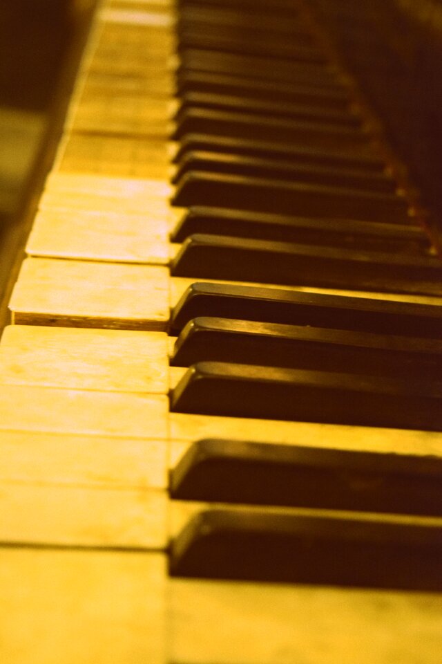 Piano antique musical instrument