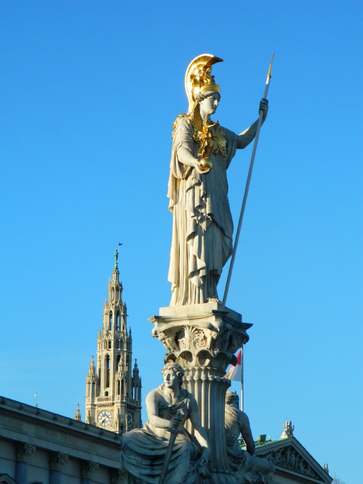 The statue of vienna athena