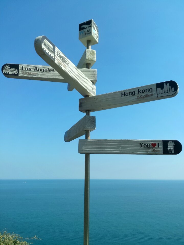Direction road signs busan