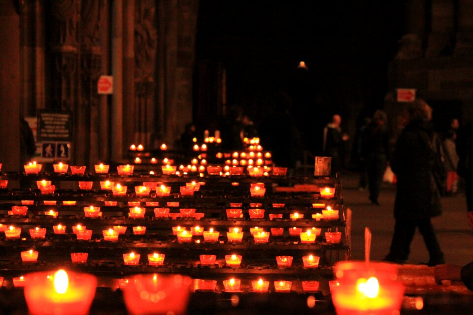 Candle church flame