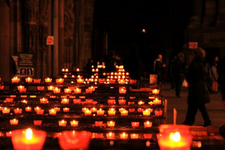 Candle church flame