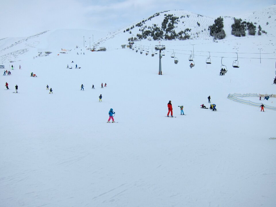 Vacation skiing skier