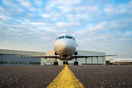 Front view nose airport