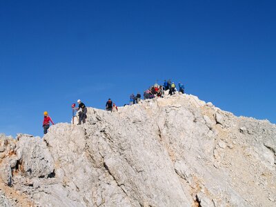 Alpine altitude hike photo