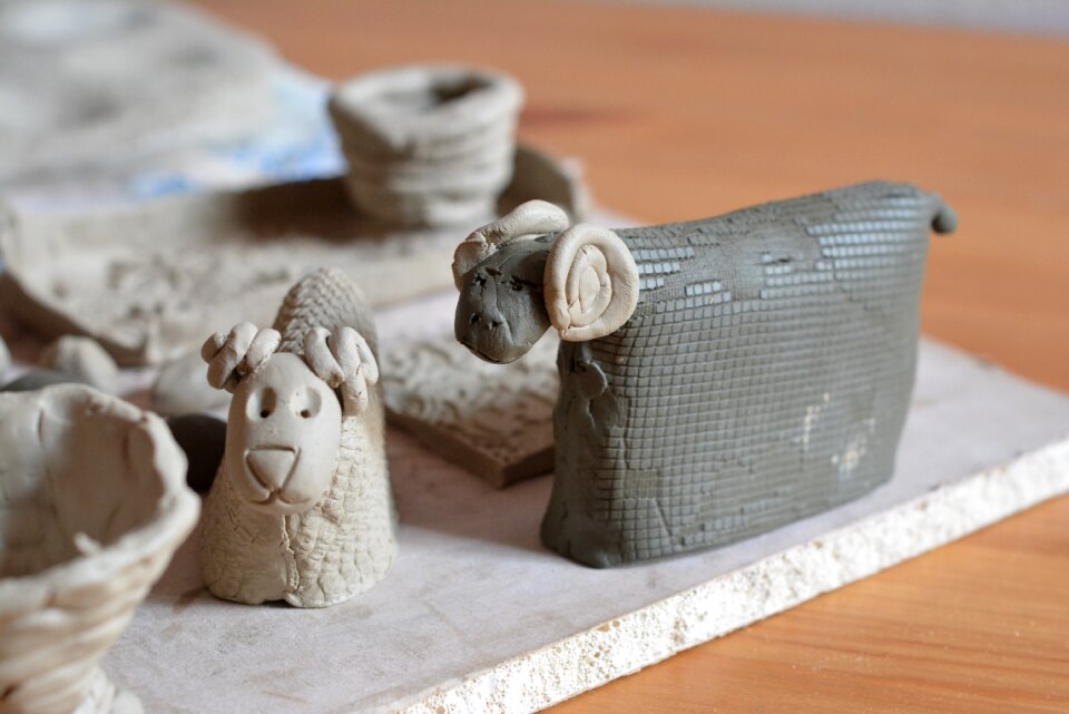 Easter earthenware molded