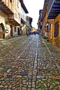 Stone pavement cityscape photo