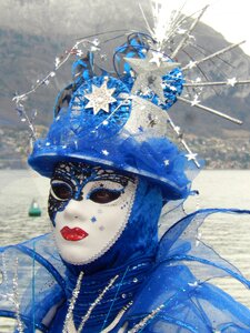 Blue carnival disguise photo