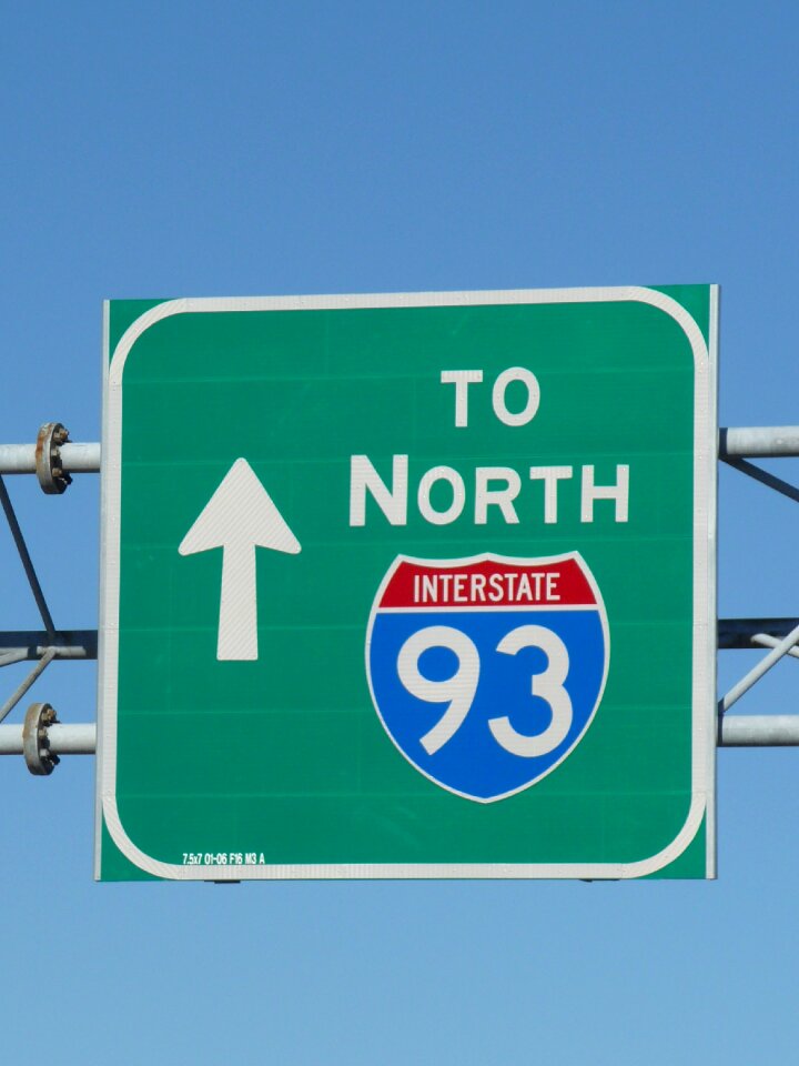 Usa traffic sign travel
