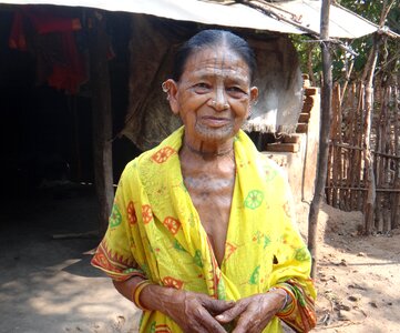Orissa elderly woman photo