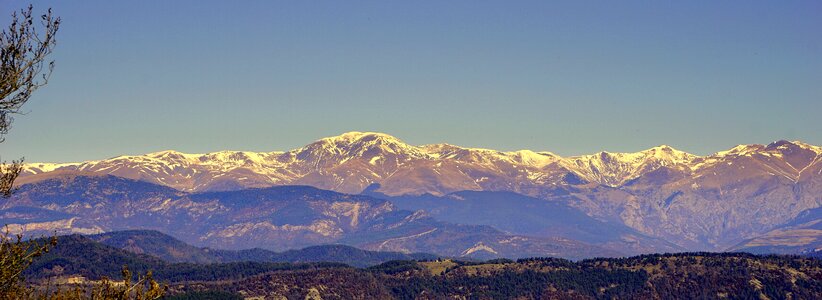 High mountains puigmal cordillera
