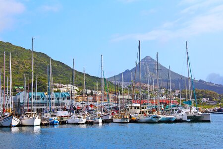 Scenic scenery hout bay habour