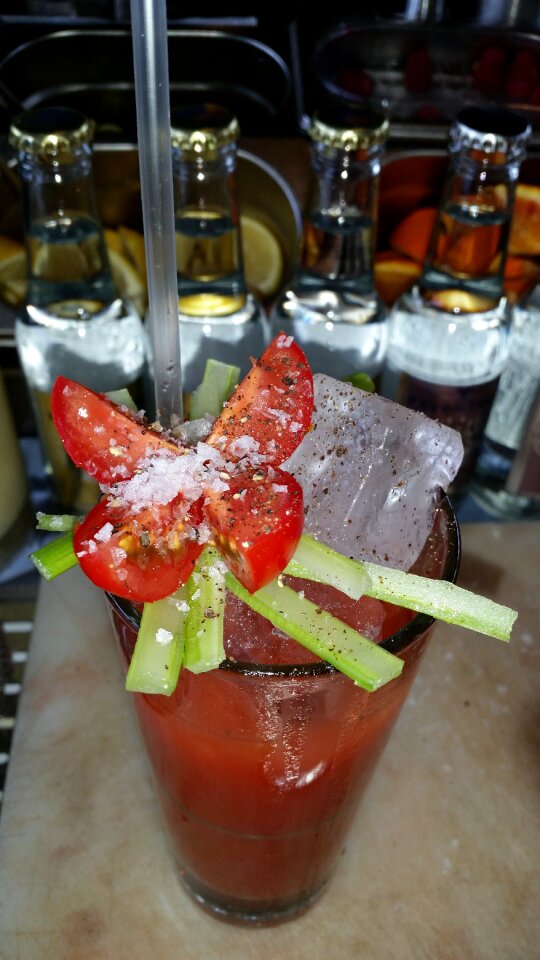 Tomato drink drinking