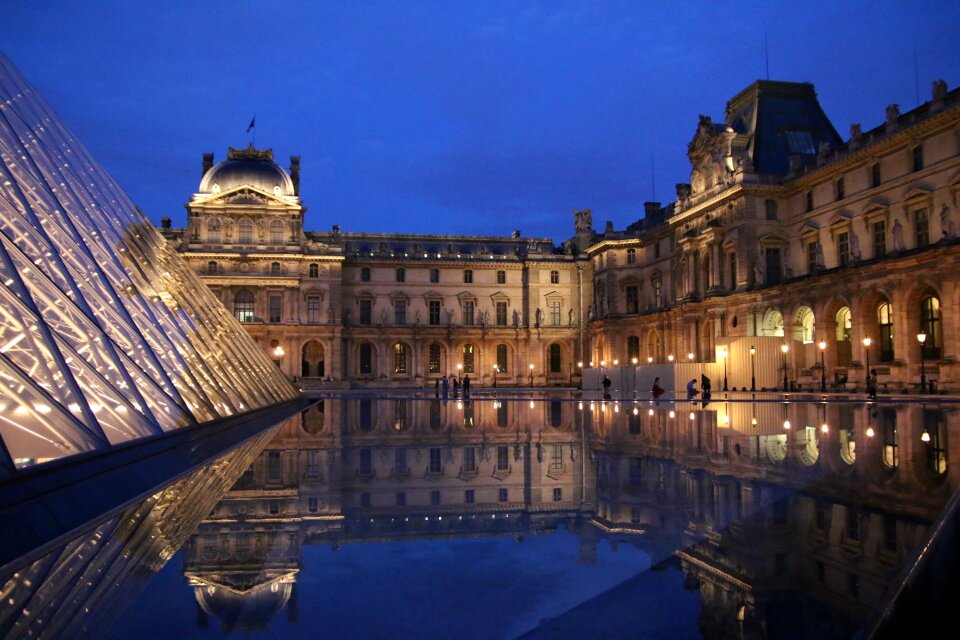 Night view paris france
