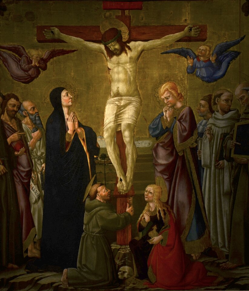Church san francesco renaissance christ on the cross