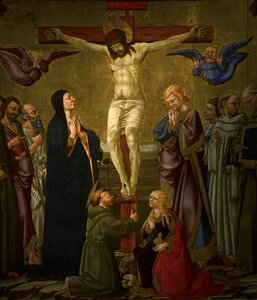 Church san francesco renaissance christ on the cross