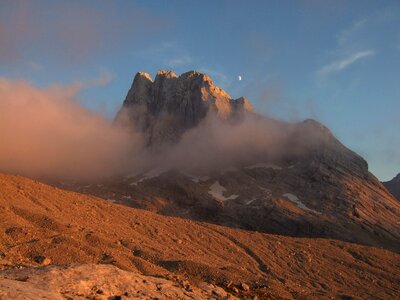 Dachstein afterglow panorama