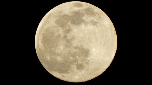 Beauty full moon at night photo