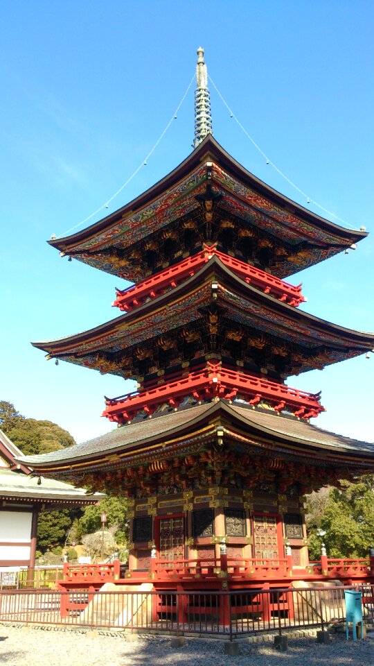 Naritasan three-story pagoda building