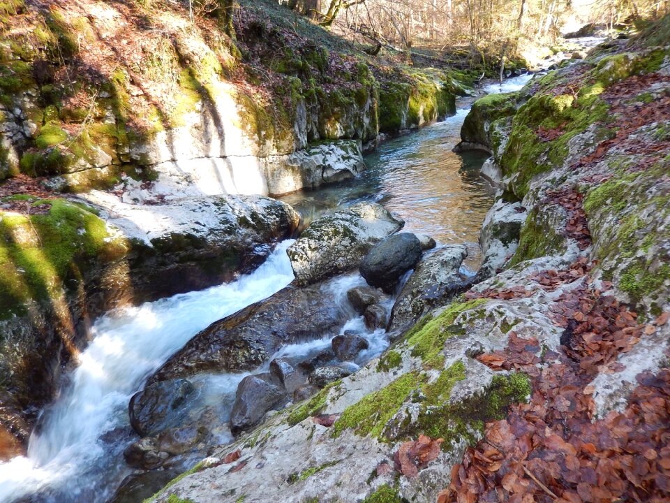 Mountain annecy water's edge
