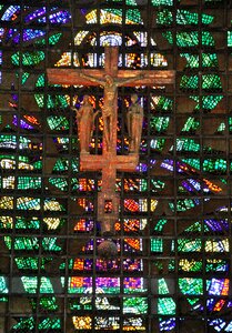 Altar glass window colorful window