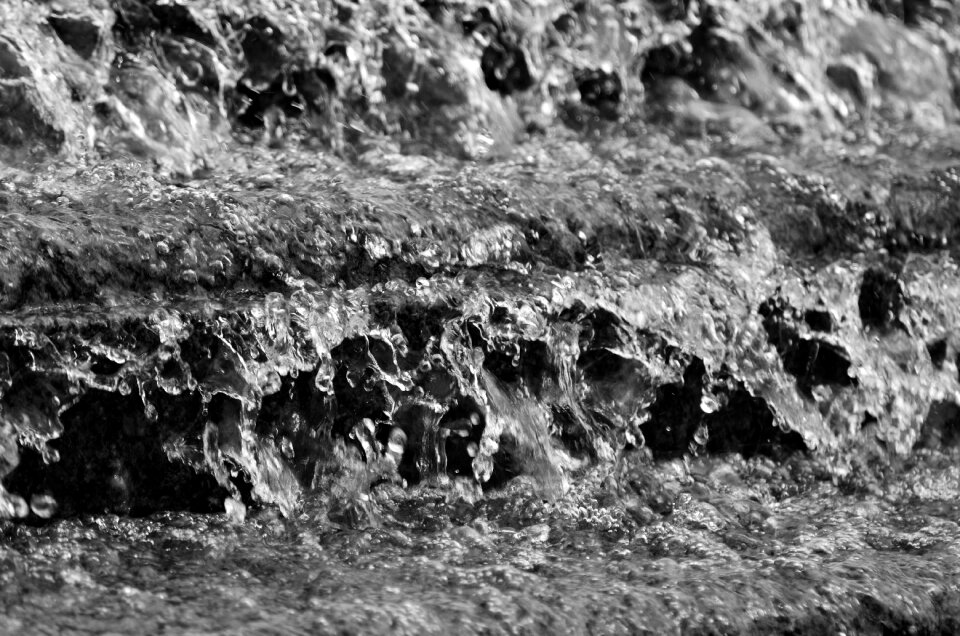 Water jet city reflection