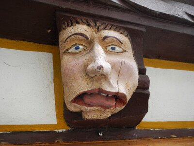 Face mystical sculpture
