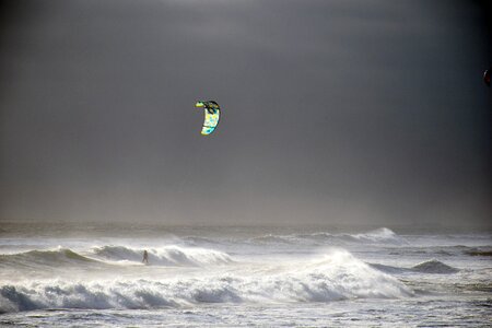 Summer windsurfer surfing photo