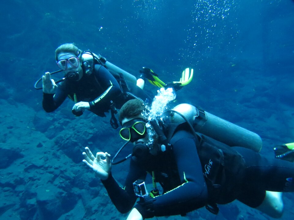 Diving blue lagoon beautiful
