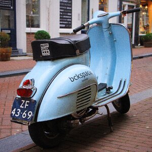 Retro blue city