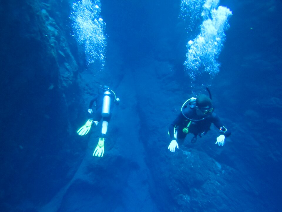 Diving blue lagoon beautiful