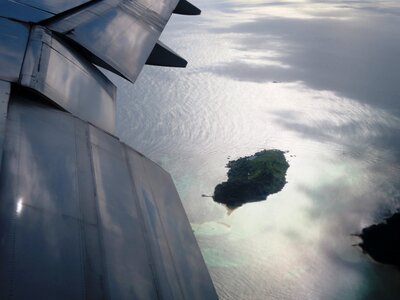 From above out of plane outlook photo