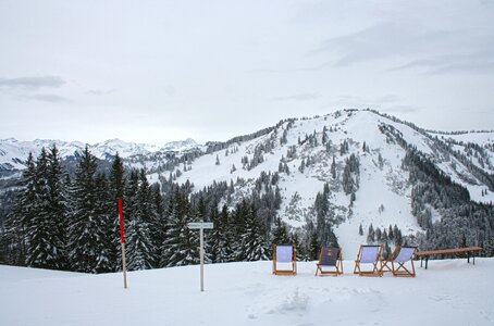 Landscape alpine wintry