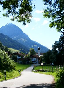 Alpine mountains landscape