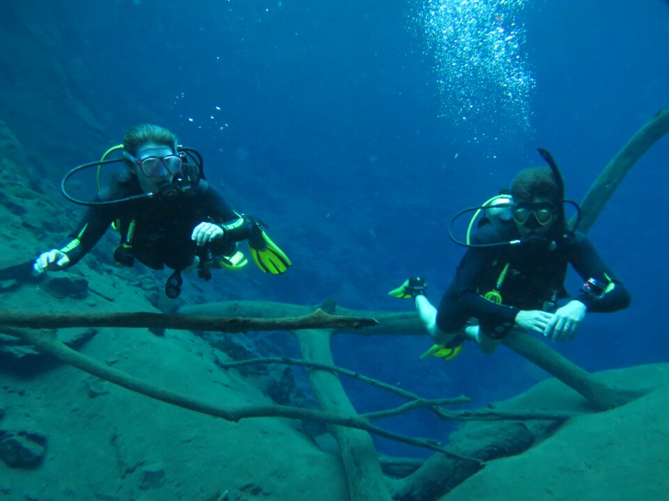 Diving blue lagoon beautiful