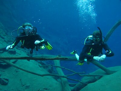 Diving blue lagoon beautiful