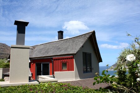 House holiday accommodation reed roof photo