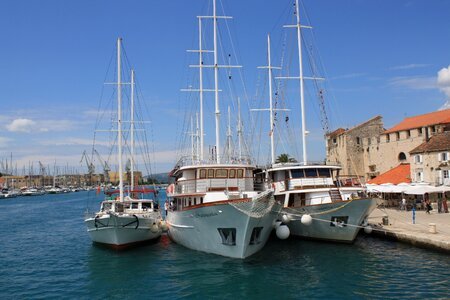 Trogir sailing boats port