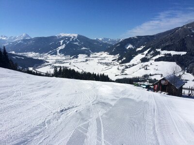 Winter wintry ski area
