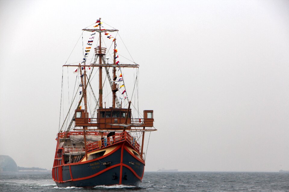 Pleasure boat port ship