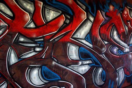 Art colorful facade paint