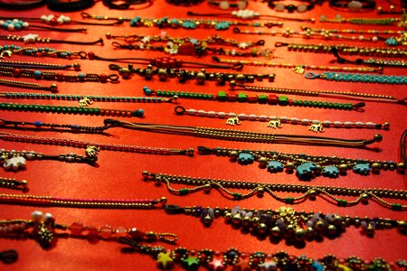 Beads anklet shiny photo