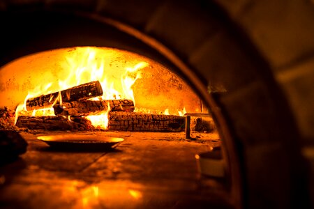 Hot flame stove photo