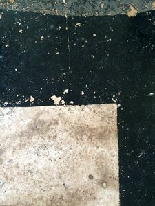 Flaking black white