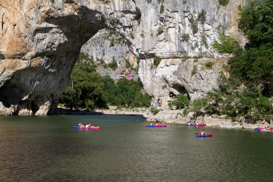 Ardèche river bow bridge