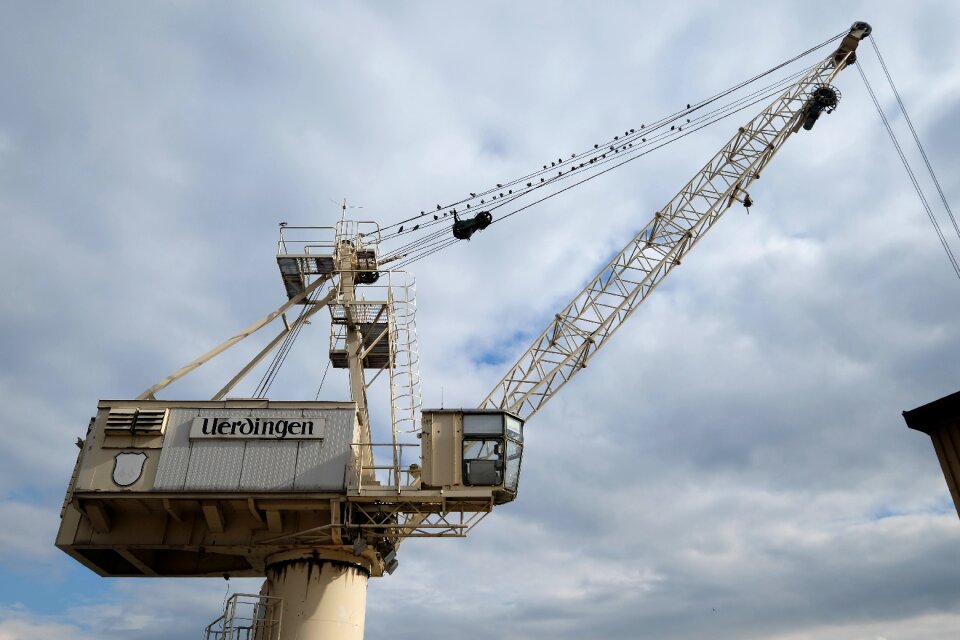 Uerdingen harbour crane industry