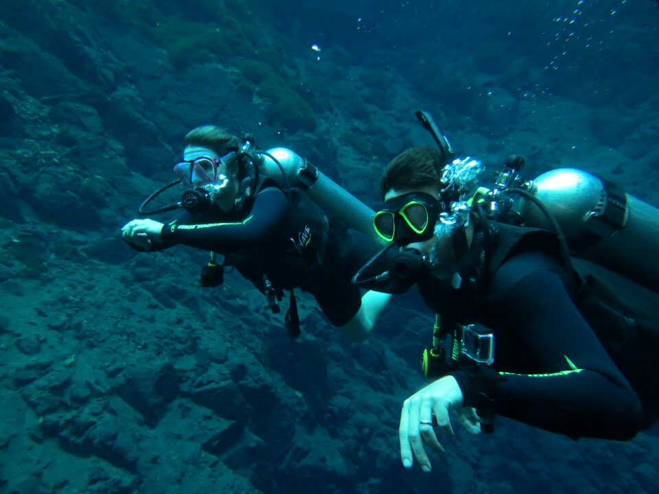 Diving blue lagoon beautiful