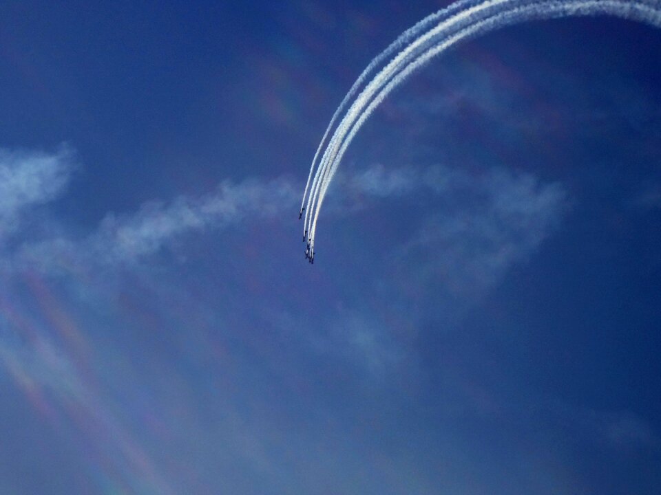 Sky blue shows air
